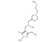 1-(5-chloro-3-ethyl-1-methyl-1H-pyrazol-4-yl)-N-{[1-(2-methoxyethyl)pyrrolidin-3-yl]methyl}-N-methylmethanamine