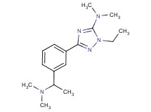 3-{3-[1-(dimethylamino)ethyl]phenyl}-1-ethyl-N,N-dimethyl-1H-1,2,4-triazol-5-amine