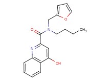 N-butyl-N-(2-furylmethyl)-4-hydroxy-2-quinolinecarboxamide