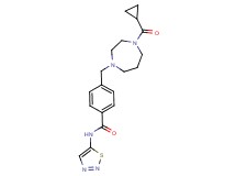 4-{[4-(cyclopropylcarbonyl)-1,4-diazepan-1-yl]methyl}-N-1,2,3-thiadiazol-5-ylbenzamide