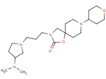 3-{3-[3-(dimethylamino)pyrrolidin-1-yl]propyl}-8-(tetrahydro-2H-pyran-4-yl)-1-oxa-3,8-diazaspiro[4.5]decan-2-one