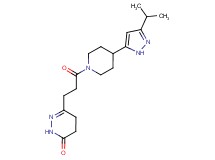 6-{3-[4-(3-isopropyl-1H-pyrazol-5-yl)piperidin-1-yl]-3-oxopropyl}-4,5-dihydropyridazin-3(2H)-one