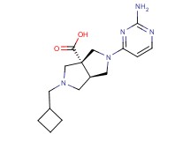 (3aR*,6aR*)-2-(2-aminopyrimidin-4-yl)-5-(cyclobutylmethyl)hexahydropyrrolo[3,4-c]pyrrole-3a(1H)-carboxylic acid