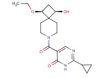 2-cyclopropyl-5-{[(1S*,3R*)-1-ethoxy-3-hydroxy-7-azaspiro[3.5]non-7-yl]carbonyl}-4(3H)-pyrimidinone