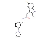 2-(5-fluoro-2-methyl-1H-indol-3-yl)-N-(3-pyrrolidin-1-ylbenzyl)acetamide