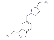 ({1-[(1-ethyl-1H-indol-6-yl)methyl]pyrrolidin-3-yl}methyl)amine
