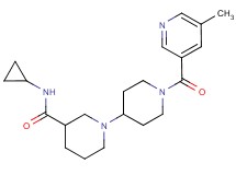 N-cyclopropyl-1'-[(5-methylpyridin-3-yl)carbonyl]-1,4'-bipiperidine-3-carboxamide
