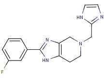 2-(3-fluorophenyl)-5-(1H-imidazol-2-ylmethyl)-4,5,6,7-tetrahydro-1H-imidazo[4,5-c]pyridine