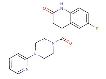6-fluoro-4-{[4-(2-pyridinyl)-1-piperazinyl]carbonyl}-3,4-dihydro-2(1H)-quinolinone
