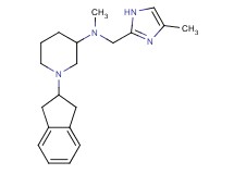 1-(2,3-dihydro-1H-inden-2-yl)-N-methyl-N-[(4-methyl-1H-imidazol-2-yl)methyl]-3-piperidinamine