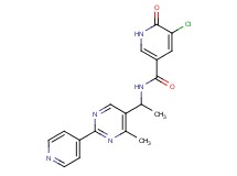 5-chloro-N-[1-(4-methyl-2-pyridin-4-ylpyrimidin-5-yl)ethyl]-6-oxo-1,6-dihydropyridine-3-carboxamide
