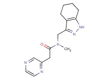 N-methyl-2-pyrazin-2-yl-N-(4,5,6,7-tetrahydro-1H-indazol-3-ylmethyl)acetamide