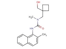 N-{[1-(hydroxymethyl)cyclobutyl]methyl}-N-methyl-N'-(2-methyl-1-naphthyl)urea