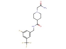 1-(2-amino-2-oxoethyl)-N-[3-fluoro-5-(trifluoromethyl)benzyl]piperidine-4-carboxamide