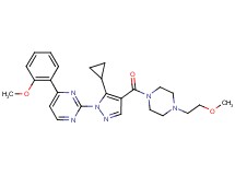 2-(5-cyclopropyl-4-{[4-(2-methoxyethyl)-1-piperazinyl]carbonyl}-1H-pyrazol-1-yl)-4-(2-methoxyphenyl)pyrimidine