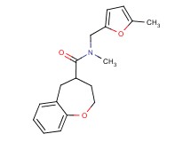 N-methyl-N-[(5-methyl-2-furyl)methyl]-2,3,4,5-tetrahydro-1-benzoxepine-4-carboxamide