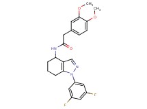 N-[1-(3,5-difluorophenyl)-4,5,6,7-tetrahydro-1H-indazol-4-yl]-2-(3,4-dimethoxyphenyl)acetamide