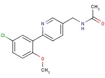N-{[6-(5-chloro-2-methoxyphenyl)pyridin-3-yl]methyl}acetamide