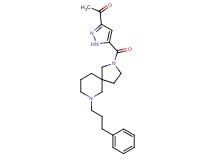 1-(5-{[7-(3-phenylpropyl)-2,7-diazaspiro[4.5]dec-2-yl]carbonyl}-1H-pyrazol-3-yl)ethanone