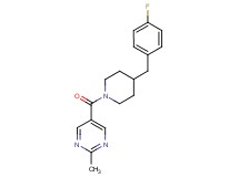 5-{[4-(4-fluorobenzyl)-1-piperidinyl]carbonyl}-2-methylpyrimidine