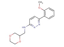 N-(1,4-dioxan-2-ylmethyl)-6-(2-methoxyphenyl)pyridazin-3-amine