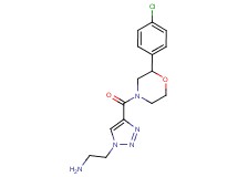 2-(4-{[2-(4-chlorophenyl)morpholin-4-yl]carbonyl}-1H-1,2,3-triazol-1-yl)ethanamine