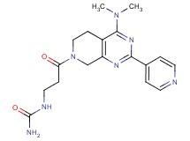 N-{3-[4-(dimethylamino)-2-pyridin-4-yl-5,8-dihydropyrido[3,4-d]pyrimidin-7(6H)-yl]-3-oxopropyl}urea