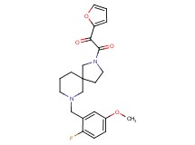 2-[7-(2-fluoro-5-methoxybenzyl)-2,7-diazaspiro[4.5]dec-2-yl]-1-(2-furyl)-2-oxoethanone