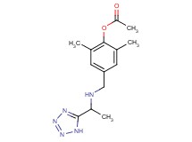 2,6-dimethyl-4-({[1-(1H-tetrazol-5-yl)ethyl]amino}methyl)phenyl acetate