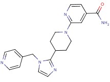 2-{4-[1-(4-pyridinylmethyl)-1H-imidazol-2-yl]-1-piperidinyl}isonicotinamide