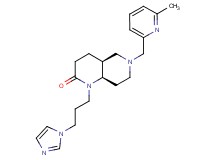 (4aS*,8aR*)-1-[3-(1H-imidazol-1-yl)propyl]-6-[(6-methylpyridin-2-yl)methyl]octahydro-1,6-naphthyridin-2(1H)-one