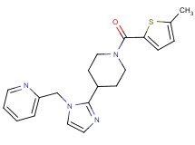 2-[(2-{1-[(5-methyl-2-thienyl)carbonyl]-4-piperidinyl}-1H-imidazol-1-yl)methyl]pyridine