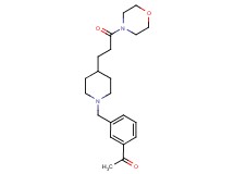 1-[3-({4-[3-(4-morpholinyl)-3-oxopropyl]-1-piperidinyl}methyl)phenyl]ethanone