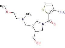 ((3R*,4R*)-1-[(3-amino-2-thienyl)carbonyl]-4-{[(2-methoxyethyl)(methyl)amino]methyl}pyrrolidin-3-yl)methanol