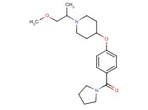 1-(2-methoxy-1-methylethyl)-4-[4-(1-pyrrolidinylcarbonyl)phenoxy]piperidine