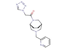 (1S*,5R*)-3-(2-pyridinylmethyl)-6-(1H-tetrazol-1-ylacetyl)-3,6-diazabicyclo[3.2.2]nonane
