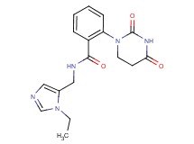 2-(2,4-dioxotetrahydropyrimidin-1(2H)-yl)-N-[(1-ethyl-1H-imidazol-5-yl)methyl]benzamide