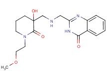 2-[({[3-hydroxy-1-(2-methoxyethyl)-2-oxopiperidin-3-yl]methyl}amino)methyl]quinazolin-4(3H)-one