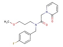 N-(4-fluorobenzyl)-N-(3-methoxypropyl)-2-(2-oxopyridin-1(2H)-yl)acetamide