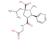 (2S*,4S*,5R*)-4-{[(carboxymethyl)amino]carbonyl}-2-isobutyl-1-methyl-5-pyridin-3-ylpyrrolidine-2-carboxylic acid