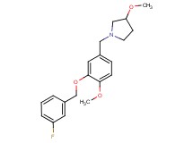 1-{3-[(3-fluorobenzyl)oxy]-4-methoxybenzyl}-3-methoxypyrrolidine