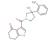 3-{[3-hydroxy-3-(2-methylphenyl)pyrrolidin-1-yl]carbonyl}-6,7-dihydro-1-benzofuran-4(5H)-one
