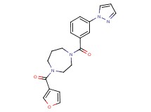 1-(3-furoyl)-4-[3-(1H-pyrazol-1-yl)benzoyl]-1,4-diazepane
