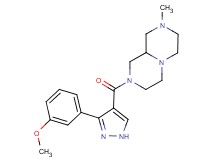 2-{[3-(3-methoxyphenyl)-1H-pyrazol-4-yl]carbonyl}-8-methyloctahydro-2H-pyrazino[1,2-a]pyrazine