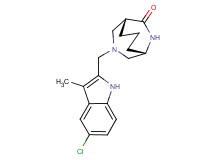 (1S*,5R*)-3-[(5-chloro-3-methyl-1H-indol-2-yl)methyl]-3,9-diazabicyclo[3.3.2]decan-10-one