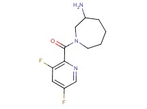 1-[(3,5-difluoro-2-pyridinyl)carbonyl]-3-azepanamine hydrochloride
