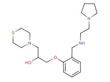 1-[2-({[2-(1-pyrrolidinyl)ethyl]amino}methyl)phenoxy]-3-(4-thiomorpholinyl)-2-propanol