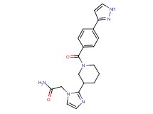 2-(2-{1-[4-(1H-pyrazol-3-yl)benzoyl]piperidin-3-yl}-1H-imidazol-1-yl)acetamide