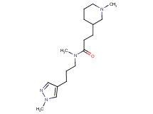 N-methyl-3-(1-methyl-3-piperidinyl)-N-[3-(1-methyl-1H-pyrazol-4-yl)propyl]propanamide