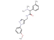 2-(dimethylamino)-N-{[1-(3-methoxyphenyl)-1H-pyrazol-4-yl]methyl}-2-(3-methylphenyl)acetamide
